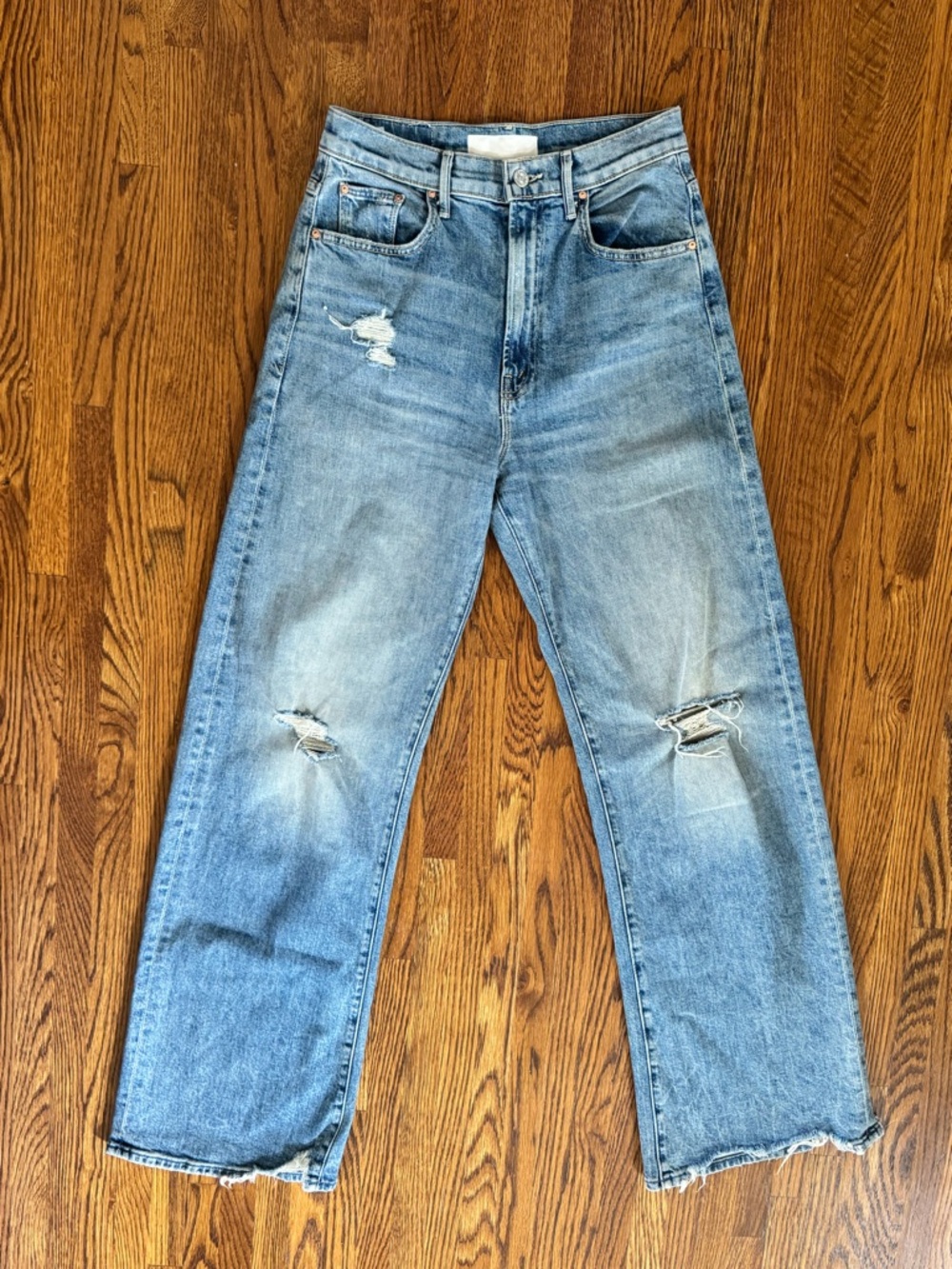 MOTHER DENIM - The Lasso Sneak Chew High Rise Jeans Size 26 - Picture 7 of 12